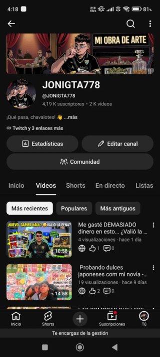 Creador de contenido youtuber seguidme