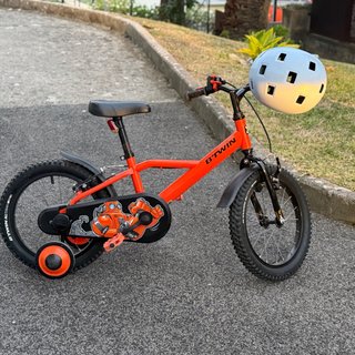 Bicicleta Btwin 16 Robot Naranja