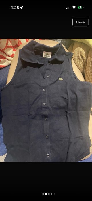 Lacoste sin mangas naranja