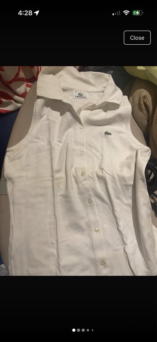 Lacoste sin mangas naranja