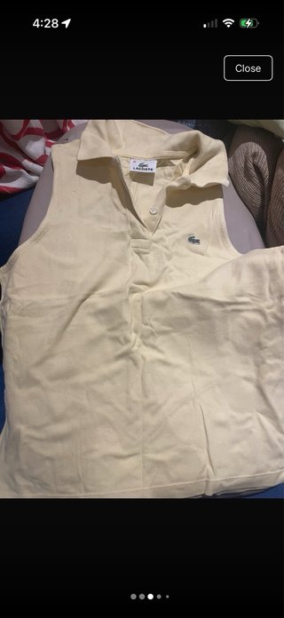 Lacoste sin mangas naranja