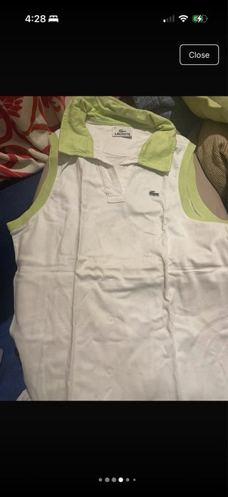 Lacoste sin mangas naranja