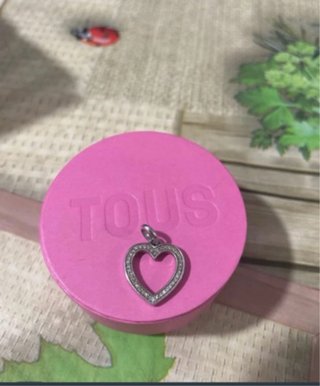 Colgante Corazón Tous Diamantes Plata