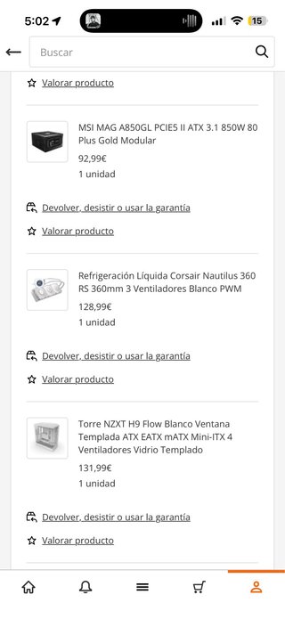 PC Gaming Blanco con RTX 5070 Msi Gaming trio