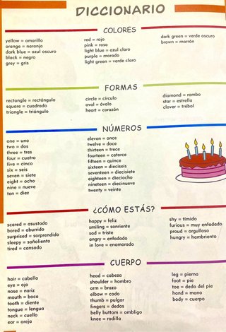 Mi Primer Diccionario de Ingles