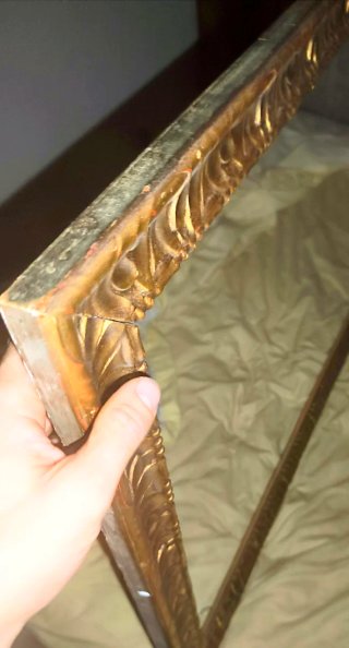 Marcos antiguos madera pan de oro