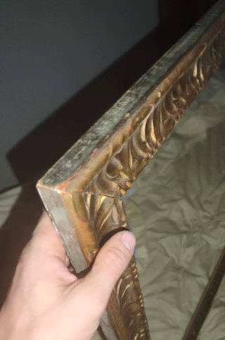 Marcos antiguos madera pan de oro