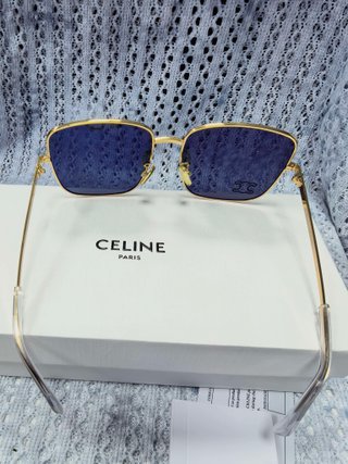 Gafas de sol Celine cuadradas doradas
