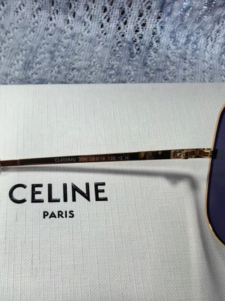 Gafas de sol Celine cuadradas doradas
