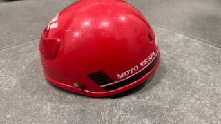 Casco Vespa Rojo Antiguo
