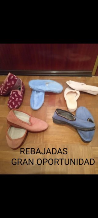 LOTE 5 PARES DE ZAPATILLAS PARA ESTAR EN CASA.