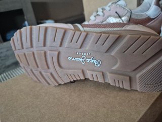 Zapatillas Pepe Jeans Mujer Rosa y Dorado