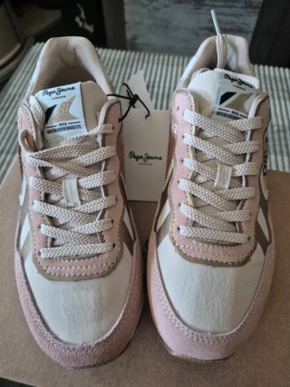 Zapatillas Pepe Jeans Mujer Rosa y Dorado
