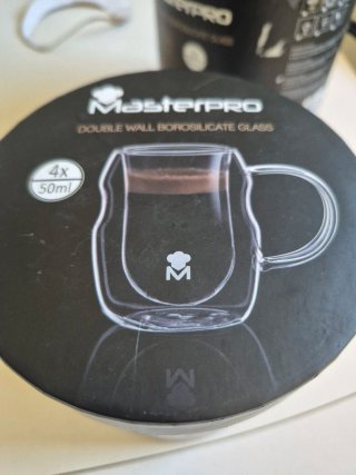 Tazas Masterpro Doble Pared Borosilicato