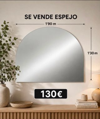 Espejo Arco 1.90m x 1.30m