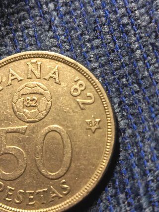 2 Monedas 50 Pesetas España 1982