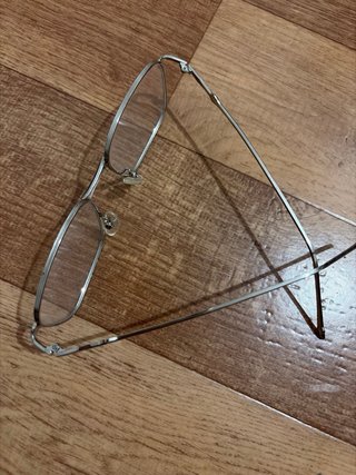 Gafas de metal plateadas