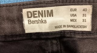 Pantalón Bershka Negro Talla 36