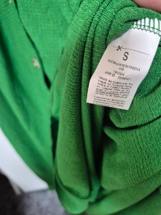 Vestido largo verde mujer talla única