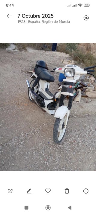 Derbi Variant blanca - Cambio por escúter 49cc