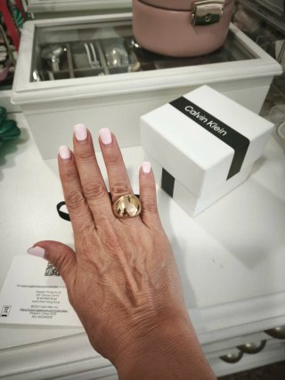 Anillo Calvin Klein Dorado