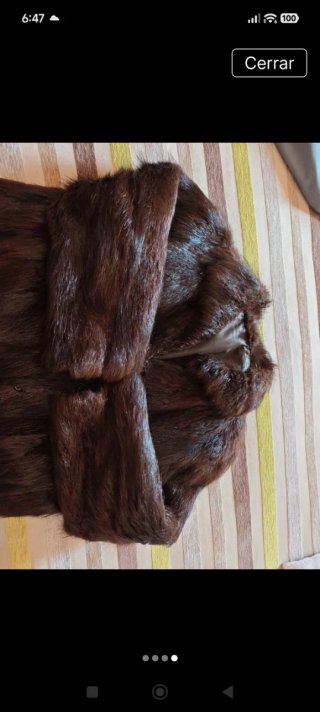 Chaquetón de Marmota Mujer Marrón