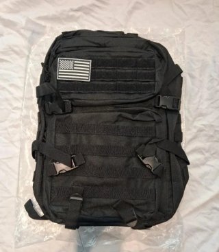 Mochila Táctica Militar Negra 45L Nueva