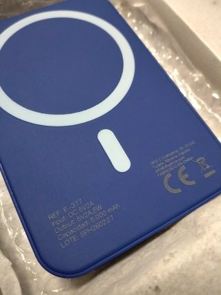 Pawerbang Cargador Magnético 5000 mAh Azul