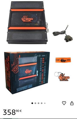 Amplificador SP-3500.1D 1 Canal 3500W
