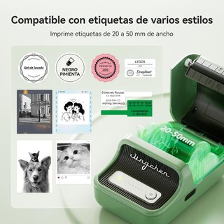 NIIMBOT B21 PRO Etiquetadora 300DPIBluetooth Verde