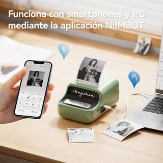 NIIMBOT B21 PRO Etiquetadora 300DPIBluetooth Verde