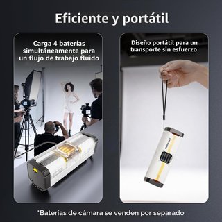 PHOTOOLEX EN‑EL15c Cargador 4 Ranuras USB‑C 60W