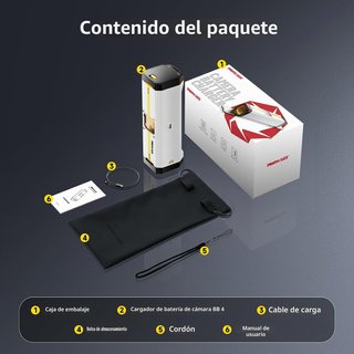PHOTOOLEX EN‑EL15c Cargador 4 Ranuras USB‑C 60W
