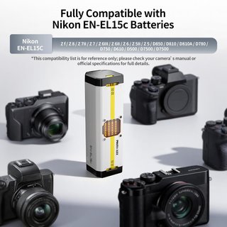 PHOTOOLEX EN‑EL15c Cargador 4 Ranuras USB‑C 60W