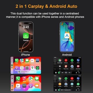 BANKKY Adaptador Inalámbrico CarPlay Android Auto