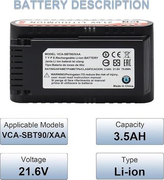 MXJFYY Batería 21,6V 3,5Ah Samsung Jet 75 90