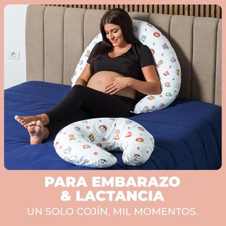 Flowen Almohada Embarazada y Cojin Lactancia selva