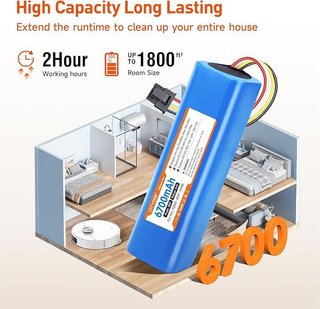 CITYORK Batería 14,4V 6700mAh Dreame D9 Pro D9 Max