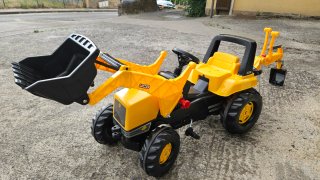 Tractor Excavadora Pedales Niños JCB Rolly Toys