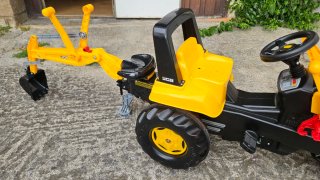Tractor Excavadora Pedales Niños JCB Rolly Toys