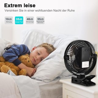 GOBRILLFUN Ventilador recargable clip USB 12000mAh