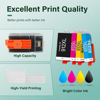COOL TONER 912XL BKCMY HP 8020 8022 8025 8010 8012