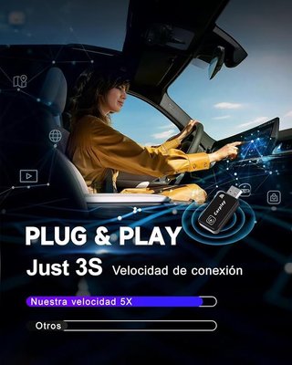 SwartLife Adaptador carplay inalambrico