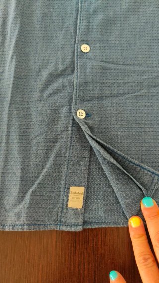 Camisa de hombre azul