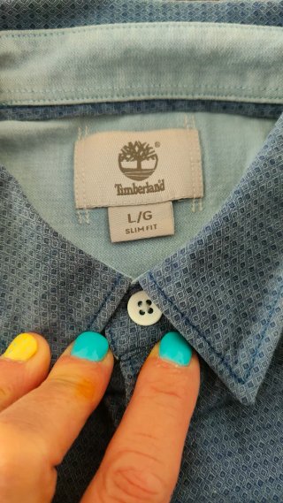 Camisa de hombre azul