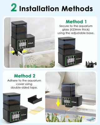 PETBANK Comedero Peces 230-510ml 0.1–2g USB LCD