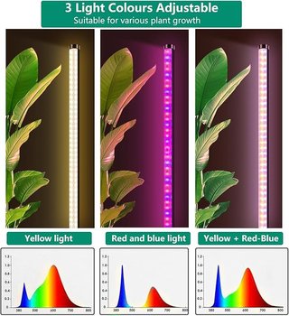 SciFiVisi Lámpara LED plantas temporizador 3 modos