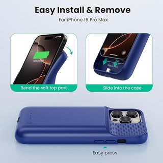 Feob Funda Batería iPhone 16 Pro MAX 8600mAh 15W