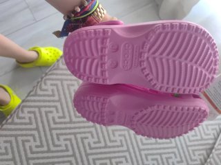 Crocs rosas T 35
