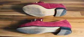 Zapatos granates con pedrería T37